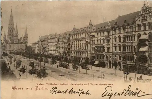 Berlin-Charlottenburg - Tauenzienstrasse - Kaiser Wilhelm Gedächtniskirche -328658