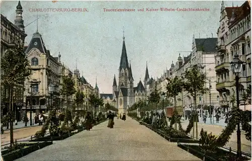 Berlin-Charlottenburg - Tauenzienstrasse , Kaiser-W. Ged.Kirche -328742