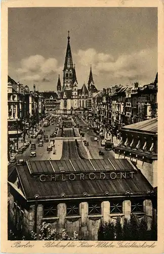 Berlin-Charlottenburg - Blick auf Kaiser W.Ged.Kirche -328762