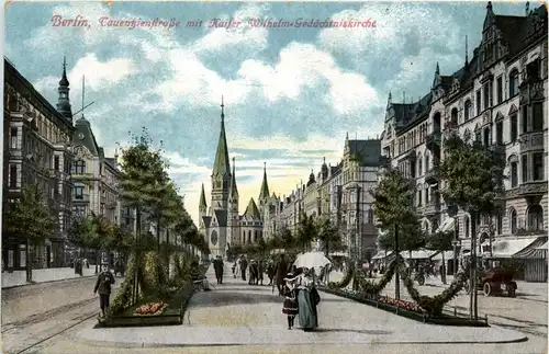 Berlin-Charlottenburg - Tauenzienstrasse , kaiser W. Ged.Kirche -328736