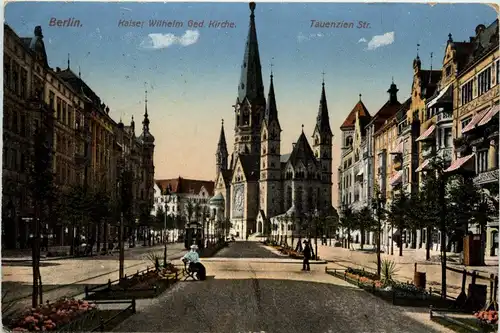 Berlin-Charlottenburg - Tauenzienstrasse - Kaiser Wilhelm Gedächtniskirche -328656