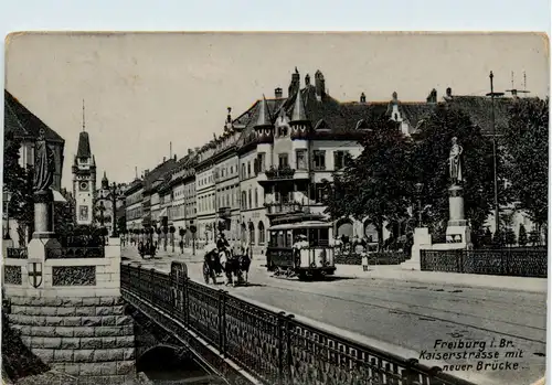 Freiburg i. Br./Baden-Württemberg - Kaiserstrasse mit neuer Brücke -329768