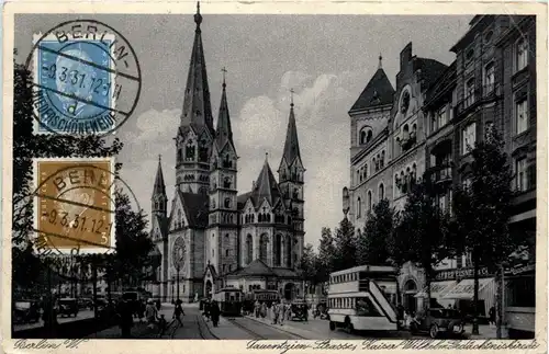 Berlin-Charlottenburg - Tauenzienstrasse , kaiser W. Ged.Kirche -328732