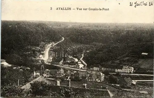 Avallon - Vue sur Cousin le Pont -282758