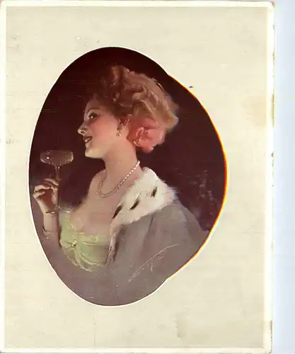 Frau - Künstlerkarte -404798