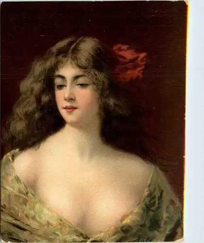 Frau - Künstelerkarte -404866