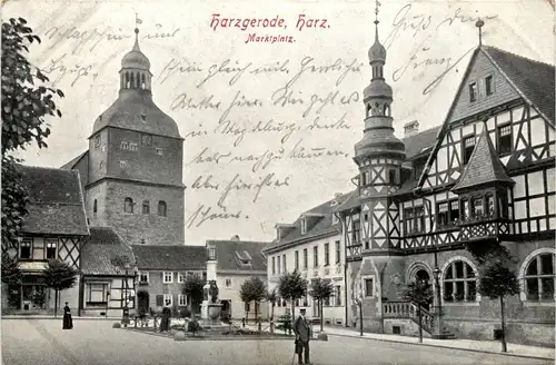 Harzgerode - Marktplatz -406098