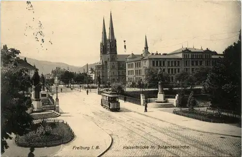 Freiburg i.Br./Baden-Württemberg - Kaiserbrücke mit Johanneskirche -328950