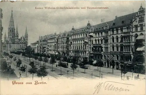 Berlin-Charlottenburg - Tauenzienstrasse , Kaiser-W. Ged.Kirche -328748