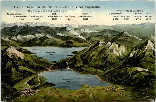 Kochel und Walchensee Gebiet -406846