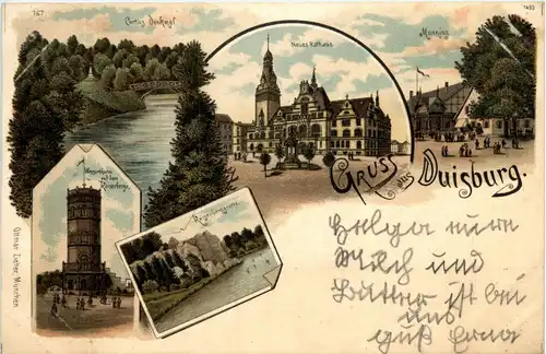 Gruss aus Duisburg - Litho -406736