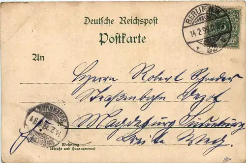 Gruss aus Berlin - 100 jährige Geburtstagsfeier Kaiser Wilhelm I - Litho -406754