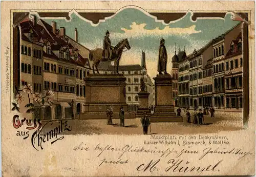 Gruss aus Chemnitz - Litho -406610