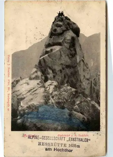 Gesäuse/Steiermark - Gesäuse, Gipfelblock . fl. Buchstein -315412