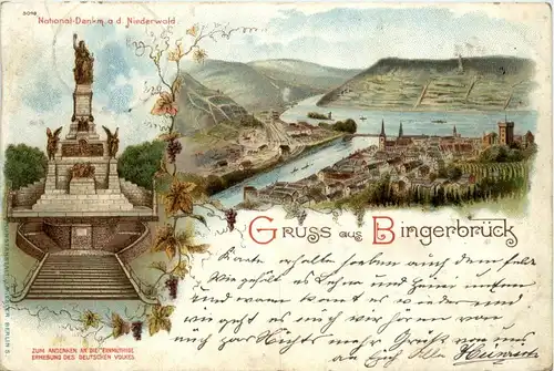 Gruss aus Bingerbrück - Litho -406108