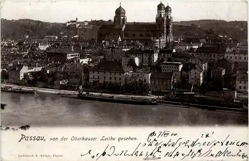Passau/Bayern - von der Oberhauser Leithe gesehen -329424