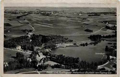 Weiherhaus-Buxheim vom Flugzeug aus -332730