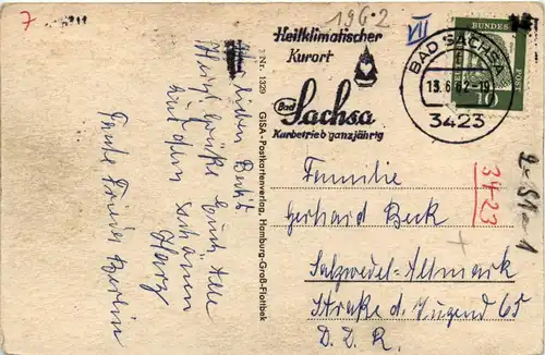 Bad Sachsa - Erholungsheim des Reichsbundes -406388