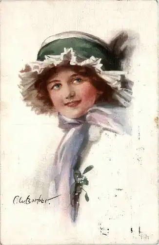 Frau - Künstlerkarte -405504