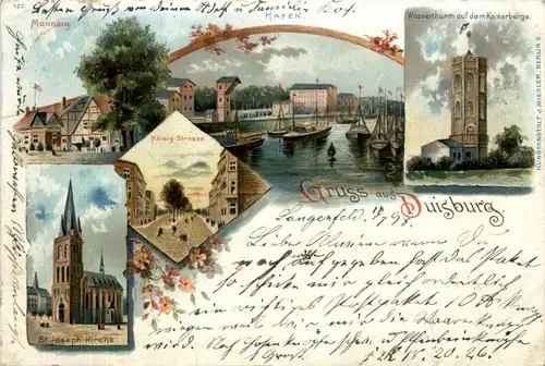 Gruss aus Duisburg - Litho -406738