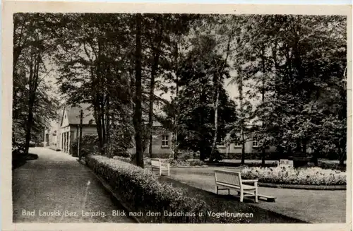 Bad Lausick - Blick nach dem Badehaus -405734