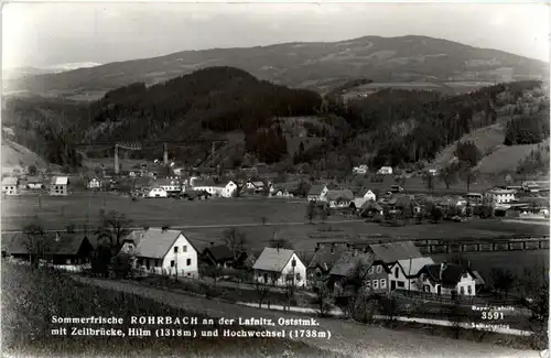 Sommerfrische Rohrbach a.d. Lafnitz, mit Zeilbrücke und Hochwechsel -333206