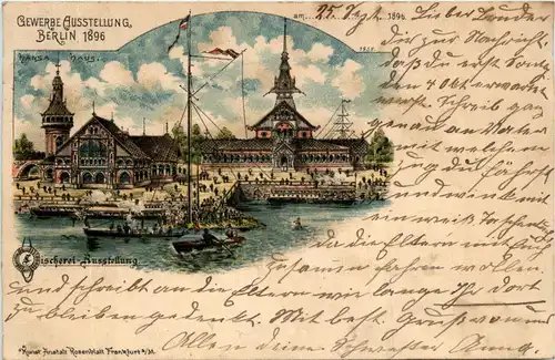 Gewerbe Ausstellung Berlin 1896 - Litho -406756