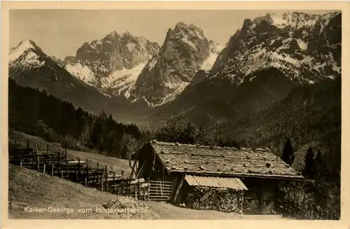 Kaisergebirge vom Hinterkaiserhof -329226