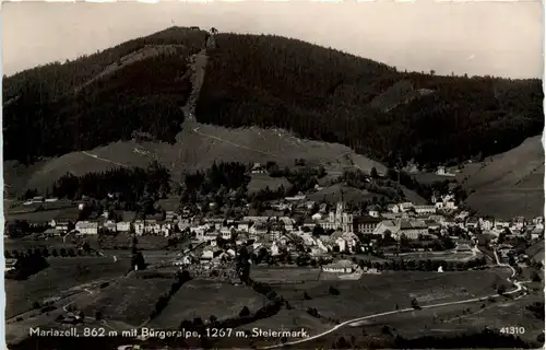 Mariazell/Steiermark - Mariazell, mit Bürgeralpe -316532
