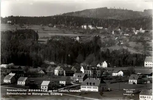Sommerfrische Rohrbach a.d. Lafnitz, Bahnhofviertel im Hintergurnd, -333192