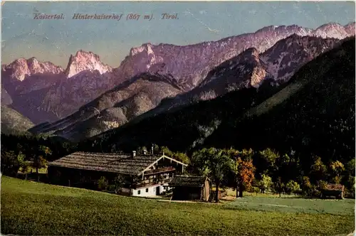 Kaisergebirge, Kufstein und Umgebung/Tirol - Hinterkaiserhof -329238