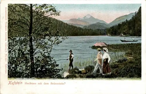 Kaisergebirge, Kufstein und Umgebung/Tirol - Hechtsee mit dem Brünnstein -329300