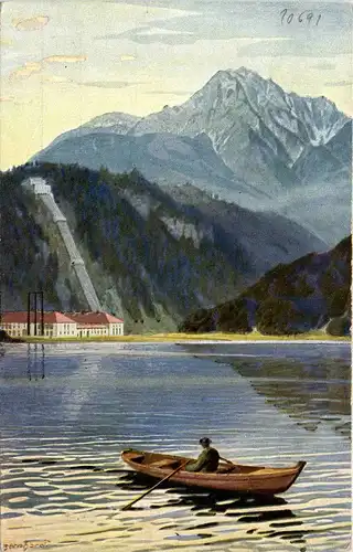 Kochelsee mit Walchenseekraftwerk -406152