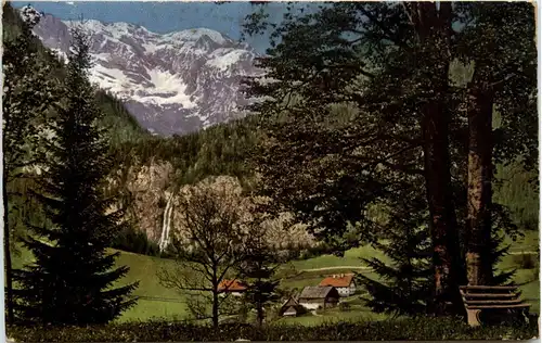 Admont und Gesäuse/Steiermark -Gesäuse mit Hochtorgruppe, Wolfbauerwasserfall -316712