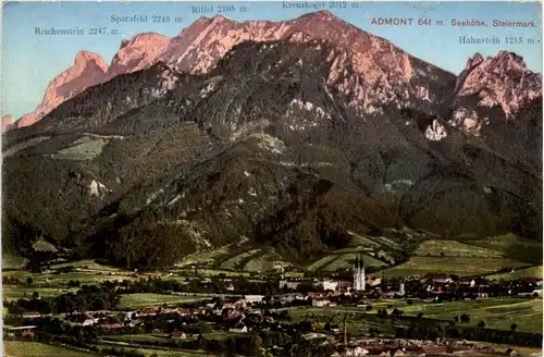 Admont - mit Reichenstein, Sparafeld, Riffel, kreuzkogel und Hahnstein -316752