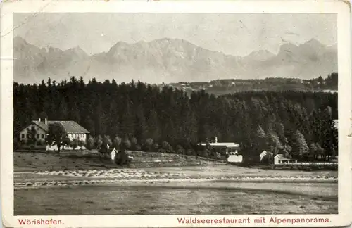 Bad Wörishofen, Waldseerestaurant mit Alpenpanorama -332850