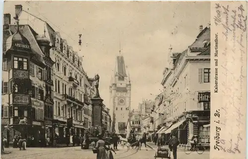 Freiburg i. Br./Baden-Württemberg - Kaiserstrasse und Martinstor -329162