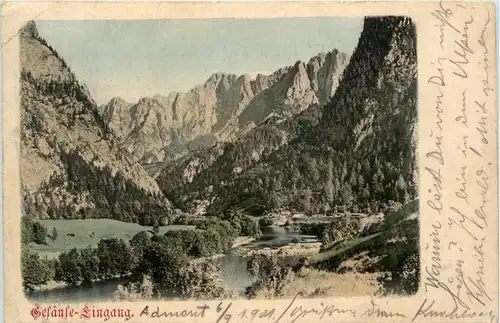 Admont und Gesäuse/Steiermark - Gesäuse: Eingang -317076