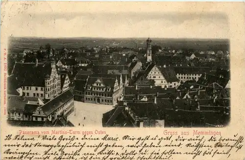 Bayern/Allgaü - Memmingen, Panorama vom Martins-Turm gegen Osten -333754