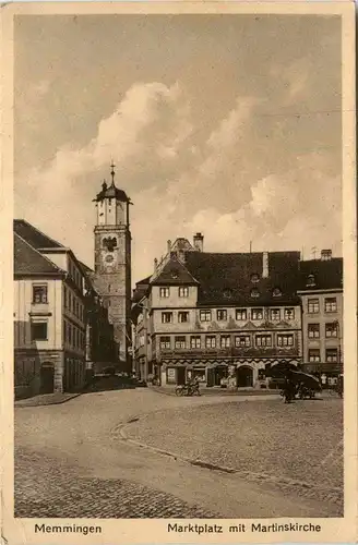 Bayern/Allgäu - Memmingen - Marktplatz mit Martinskirche -334076