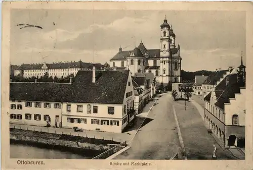 Ottobeuren, Kirche mit marktplatz -332698