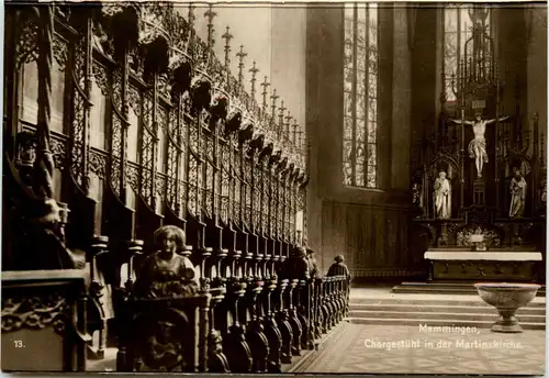 Bayern/Allgäu - Memmingen - Chorgestühl in der Martinskirche -334102