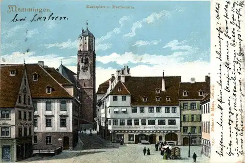 Bayern/Allgäu - Memmingen, Marktplatz und Martinsturm -333992