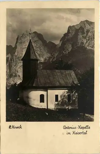 Kaisergebirge - Antonius-Kapelle im Kaisertal -329192