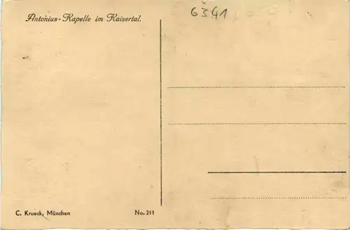 Kaisergebirge - Antonius-Kapelle im Kaisertal -329192