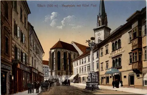 Villach/Kärnten - Villach, Hauptplatz mit Hotel Post -317496