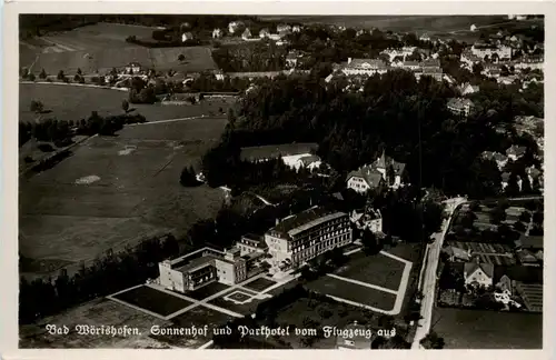 Bad Wörishofen, Sonnenhof und Parkhotel vom Flugzeug aus -332940