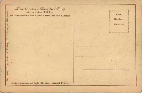 Kaisergebirge/Tirol und Umgebung - Hinterbärenbad mit Haltspitze -333112