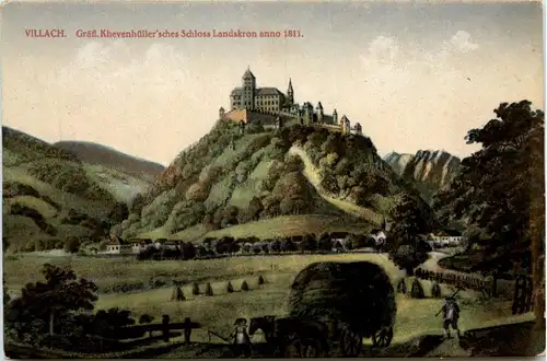 Villach, Gräfl.Khevenhüllersches Schloss Landskron anno 1811 -317692