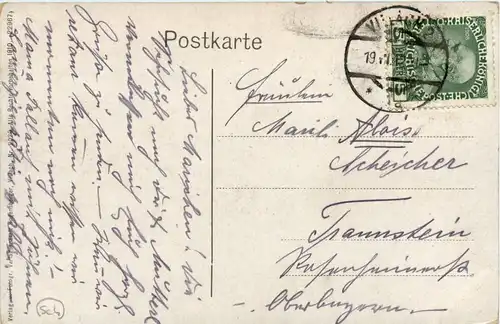 Villach, Draubrücke mit den Karawanken, Mittagskogel -317742